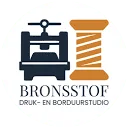 Logo van BRONSSTOF druk- en borduurstudio