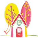 Logo van kinderopvang onder de pannen
